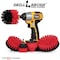 Drill Brush Power Scrubber By Useful Products 5 in W 5 in L Brush, Red R-S-542CO-QC-DB - alternate 4